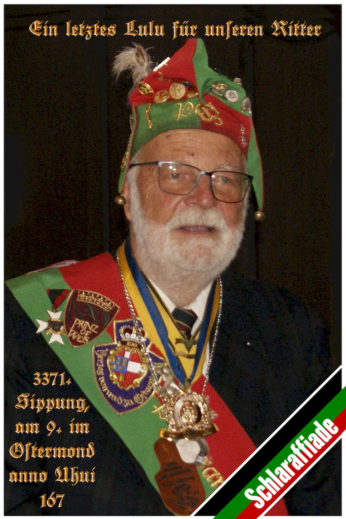 3371. Ostermond-Schlaraffiade, Trauerritt Rt Potz